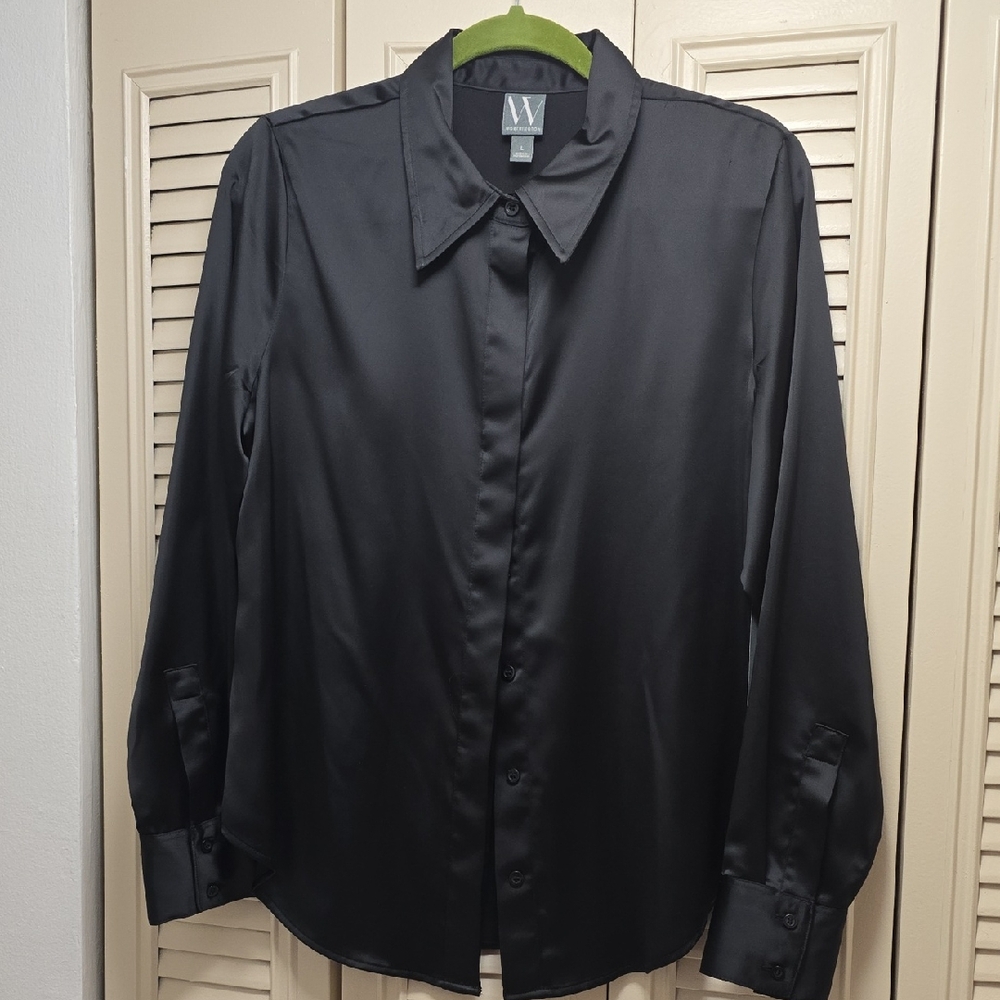 Worthington Black Button Down Shirt